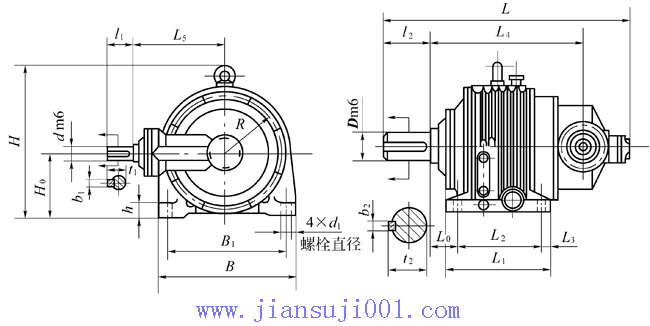 NGW-S型行星齿轮减速机（JB3723-84）